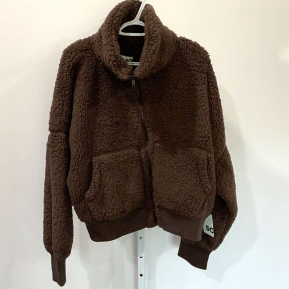 NWT!! Teddy Bear Zip Up Coat in Chocolate XXL - Picture 3 of 8